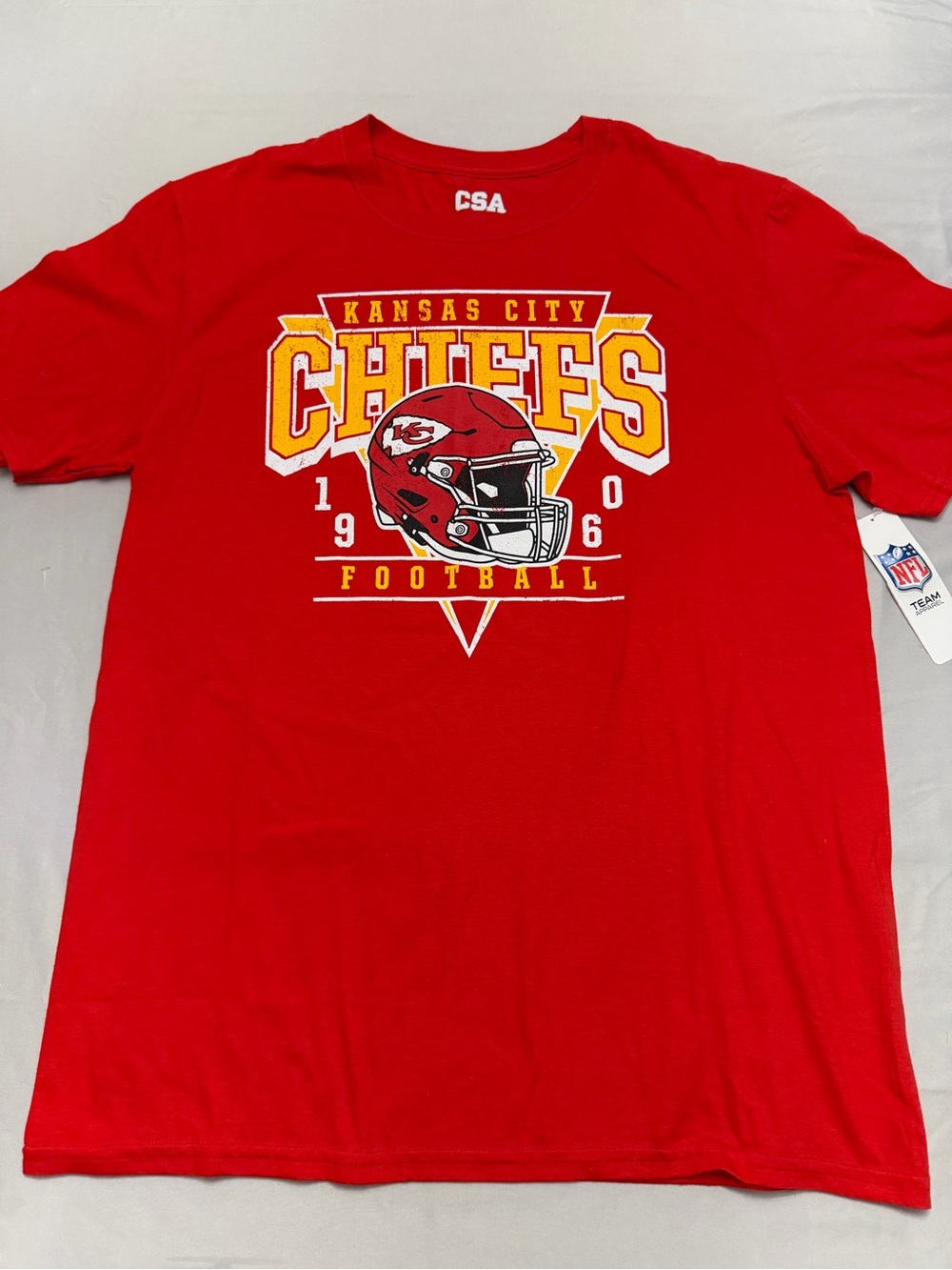 NFL Red Team Tee with Official Tag